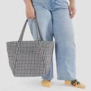 NWT Baggu Cloud Bag - Black & White Gingham